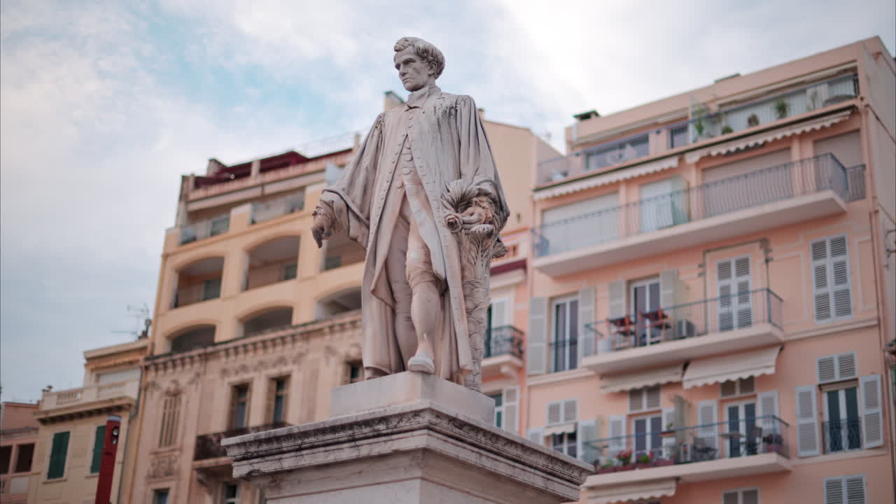 Cannes, France - October 14, 2024: The Statue of Lord Brougham memorial in daylight