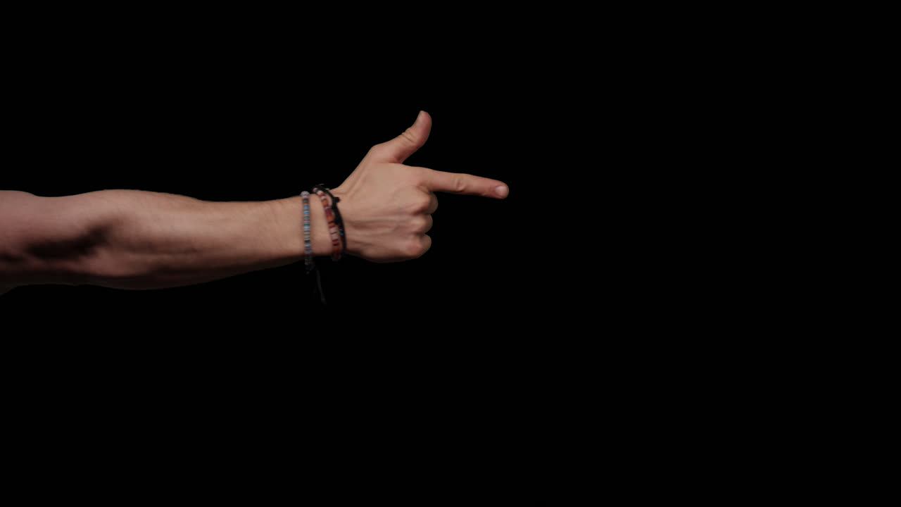 gestos de la mano con el canal alfa