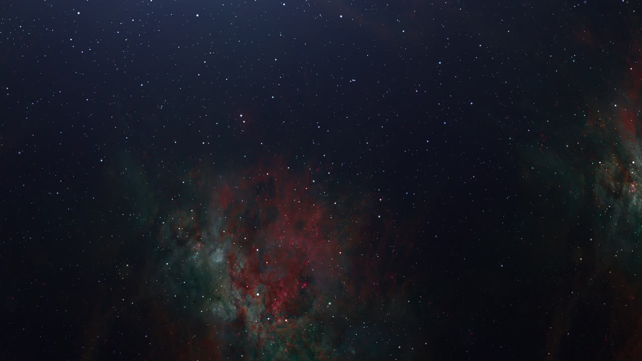 스타 필드를 통해 비행하는 4k