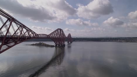 Forth-Rail-Bridge-at-track-level,-flying-from-Fife-to-Edinburgh