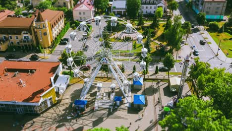 ferris wheel timelapse from a height