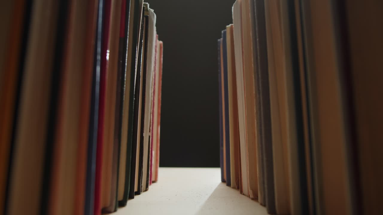 Bookshelf filled with books