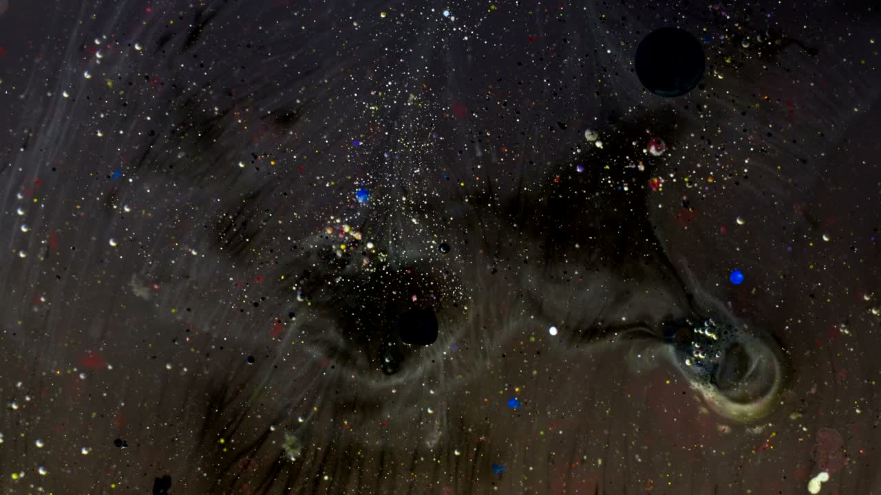 burbujas de aceite de color abstracto