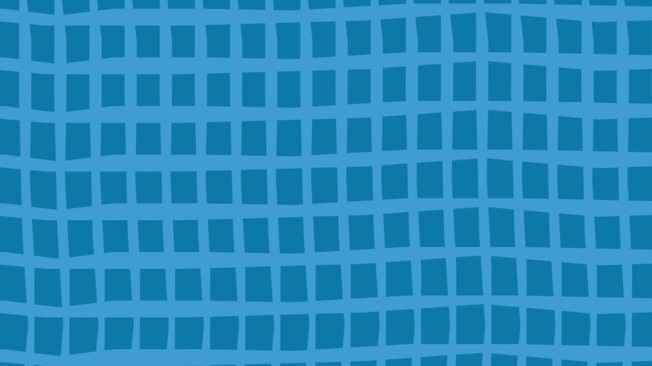 Animation of mesh of blue squares on dark blue background