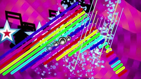 espectro de la música vintage vj bucle