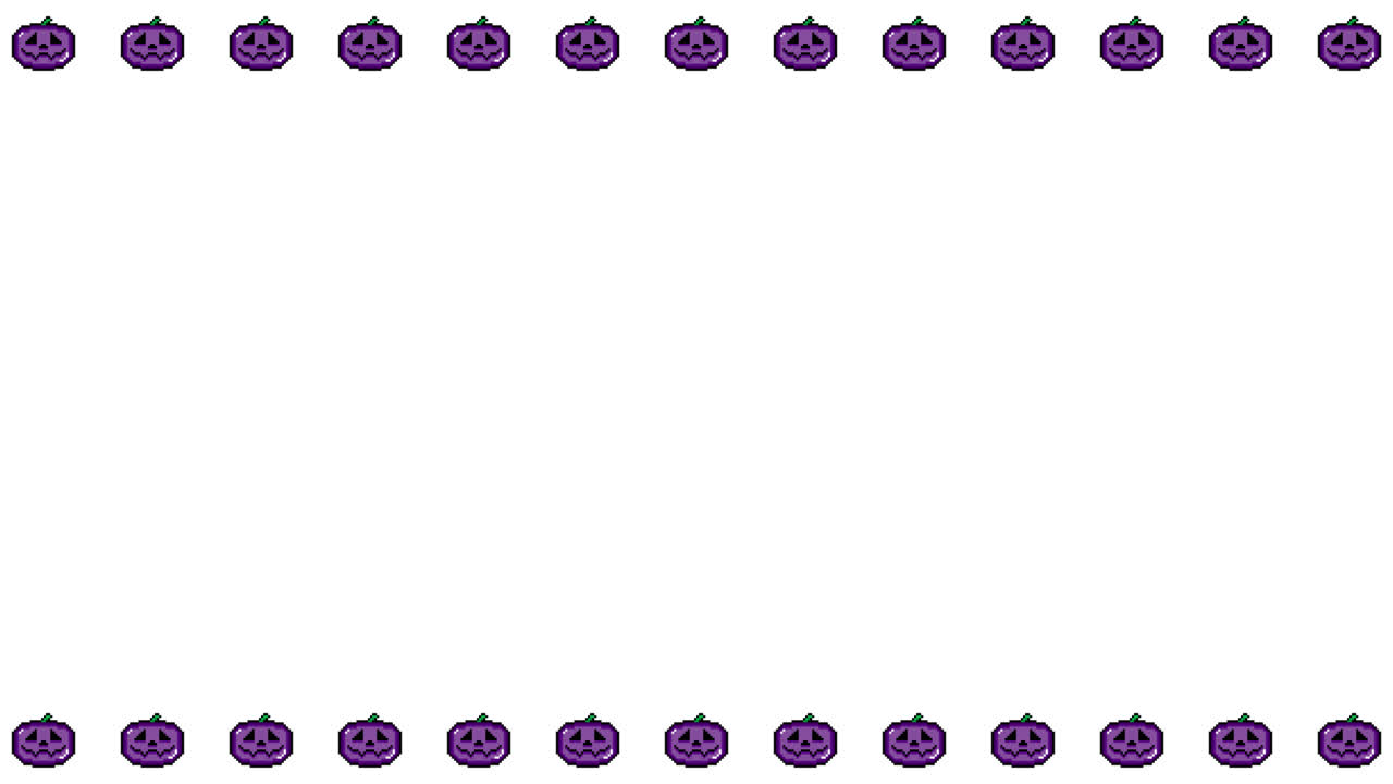 Pixel Art Jack o lantern Frame Animated Overlay 1080p Transparent 30 fps (8).mov
