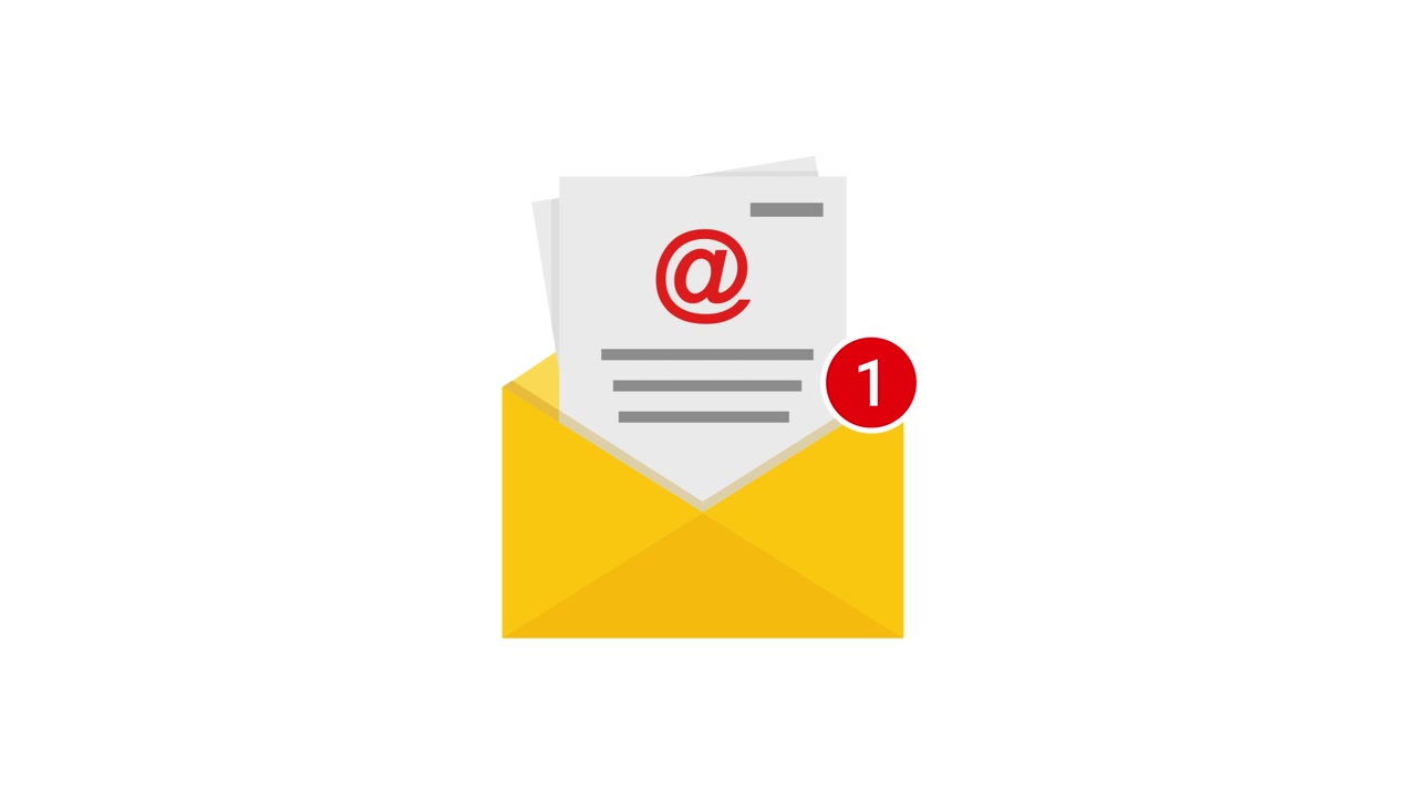 Notifica Email Animata con Icona Nuovo Messaggio