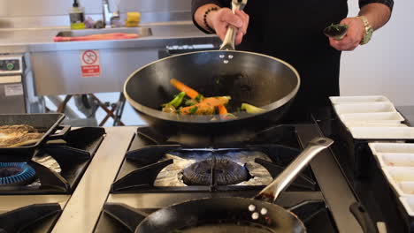 mastering the art of sauté: fresh ingredients on the stove