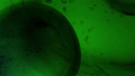 microscopio de química bucle esfera verde