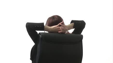 woman sitting in chair