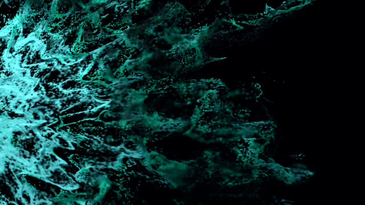 las partículas de polvo orgánico de 4k explotan a través del cuadro.