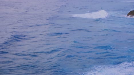 Waves-Rolling-By-The-Deep-Blue-Sea---Crescent-Head,-NSW,-Australia