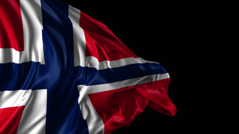 norwegian flag waving