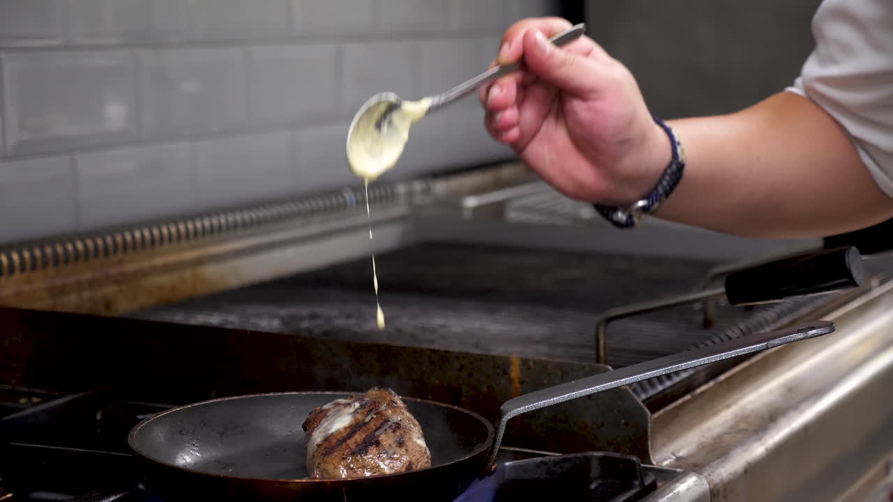 Cooking Steak in a Commercial Kitchen