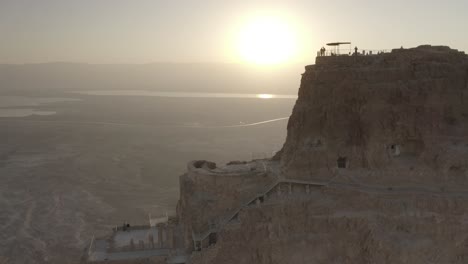 masada sunrise from above