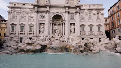 majestic trevi fountain in rome with clear skies and stunning architecture captured during bright afternoon hours