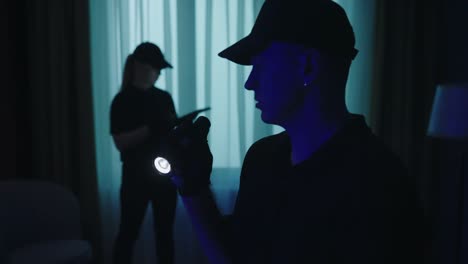 Security Check at Night