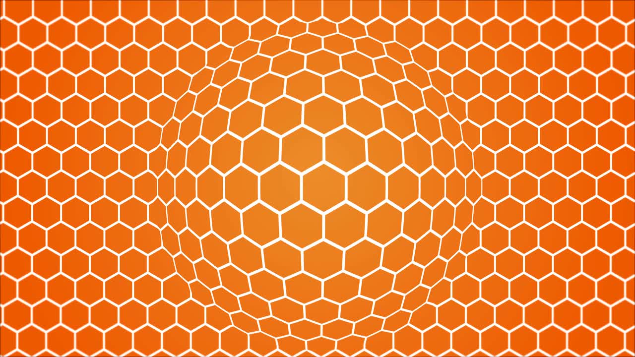 hexagonal abstracto estilo microscopio de ciencia ficción bucle de fondo de movimiento moderno