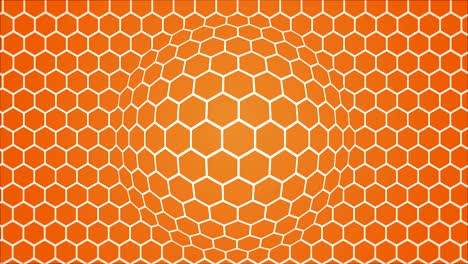 hexagonal abstracto estilo microscopio de ciencia ficción bucle de fondo de movimiento moderno