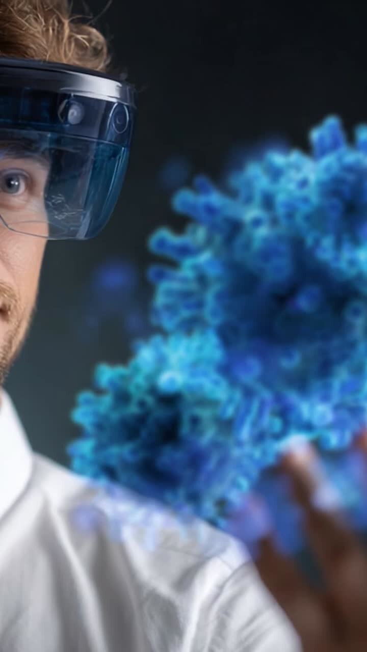 Explorando a visualização avançada de estruturas microbianas usando a tecnologia de realidade aumentada para aprimorar a compreensão científica e as inovações em pesquisa