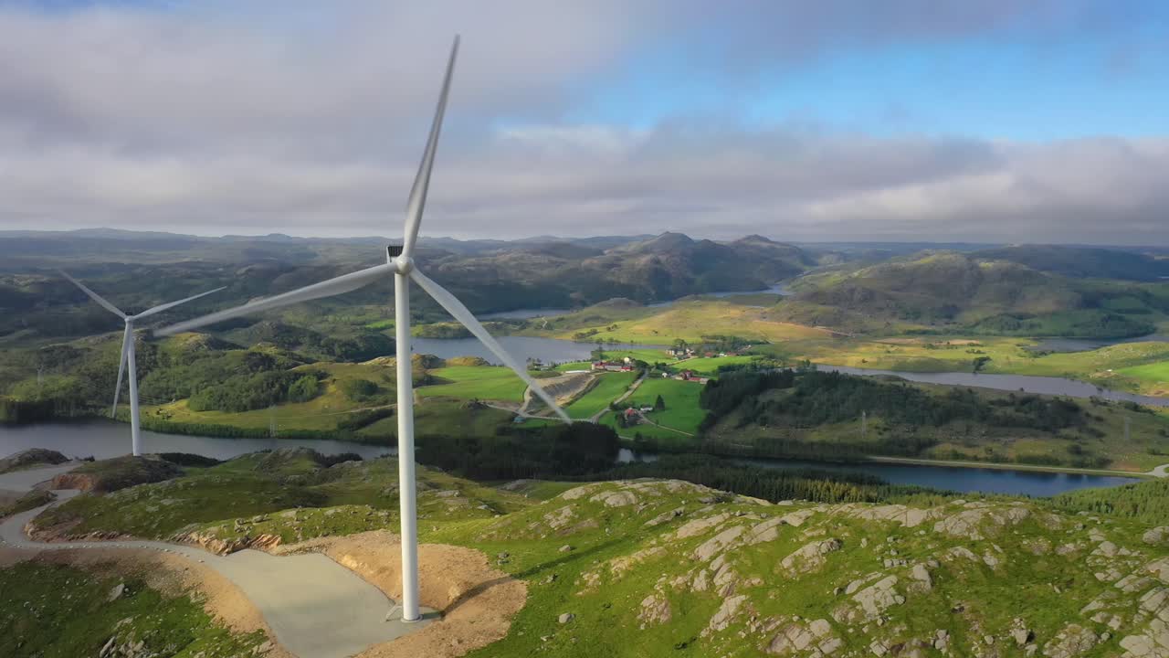 molinos de viento para la producción de energía eléctrica noruega
