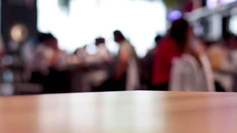 people dining and socializing in a food court