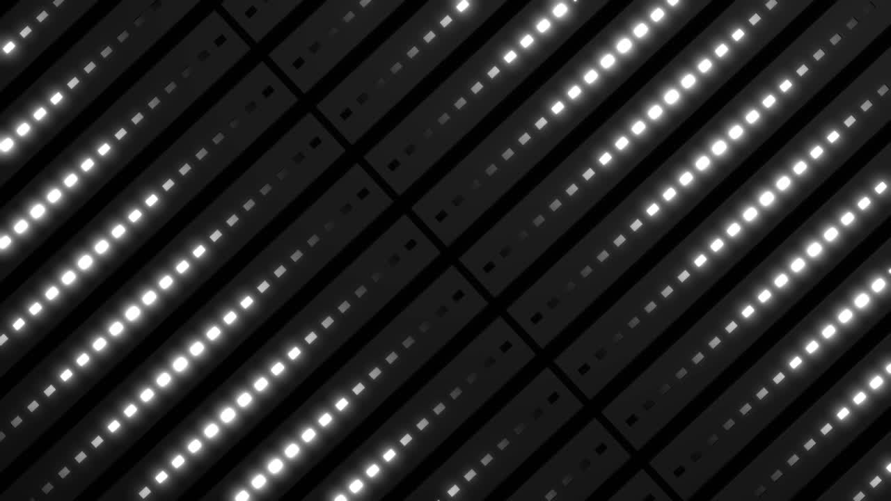 Abstract Diagonal LED Pattern