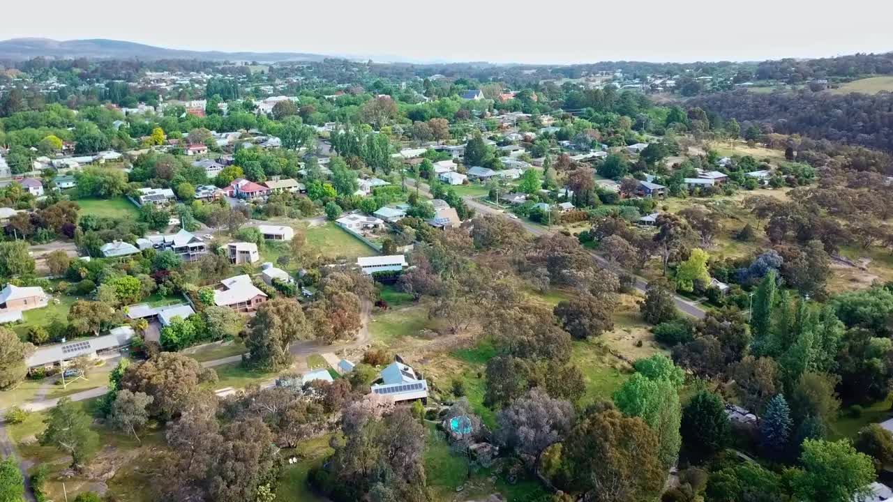 vista aérea del municipio de beechworth, en el noreste de victoria, australia noviembre de 2021