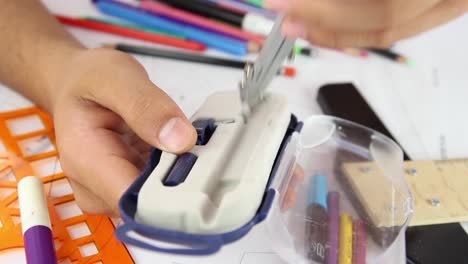 educación de escritura de los estudiantes