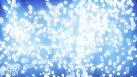 abstract blue and white glowing bokeh background