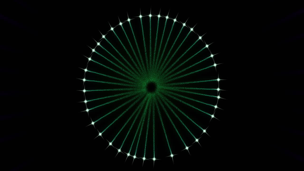 Animation of fireworks exploding over black background