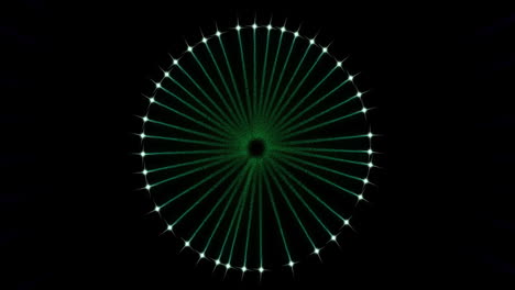 Animation of fireworks exploding over black background