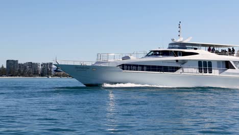 a yacht cruising along the gold coast