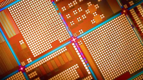 silicon semiconductor wafer close-up. in electronics, a wafer also called a slice or substrate is a thin slice of semiconductor, a crystalline silicon, used for the fabrication of integrated circuits