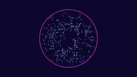 mesmerizing purple circle with twinkling stars