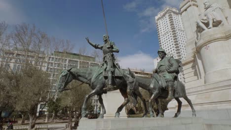 popular spanish square in madrid called plaza de espanya