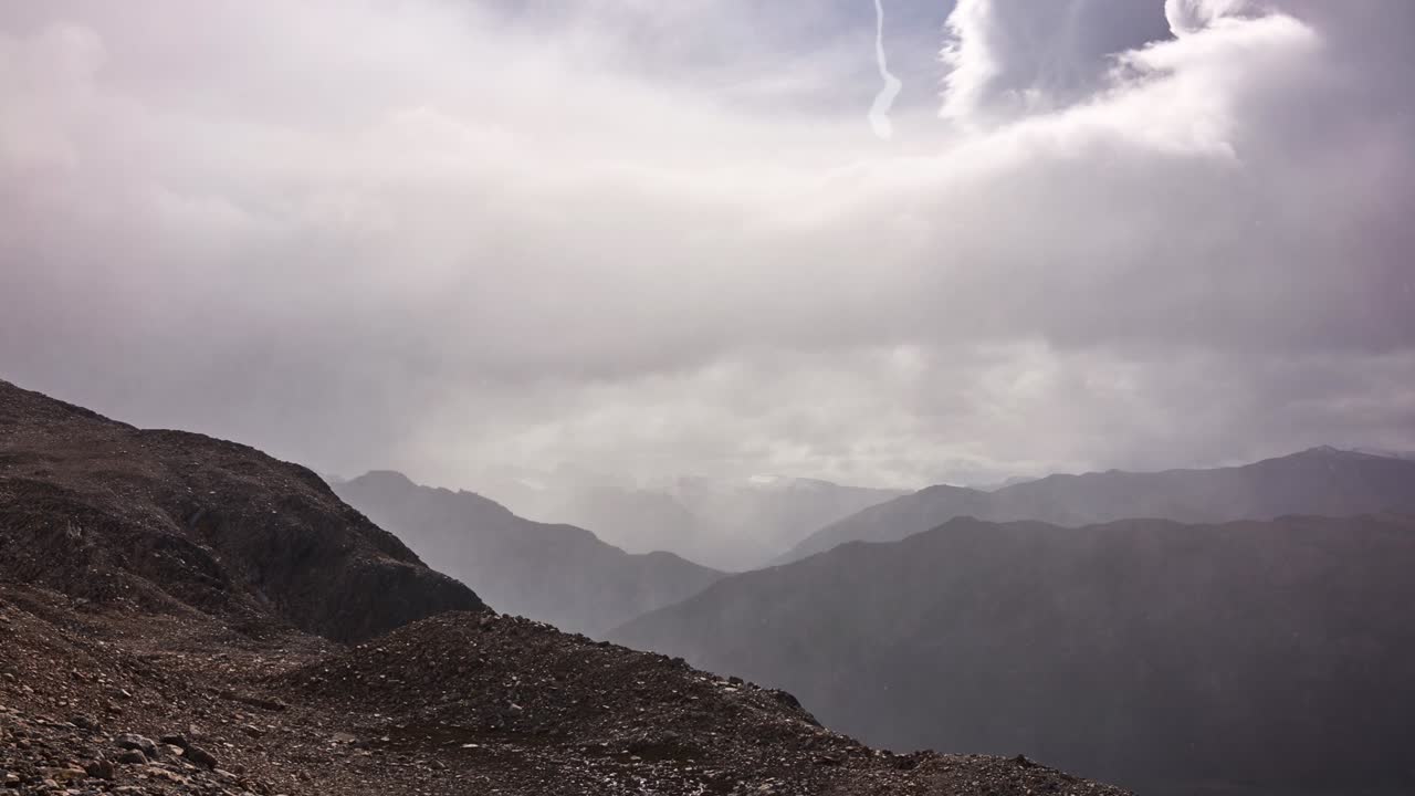 Lighting Striking in Mountains Cinemagraph