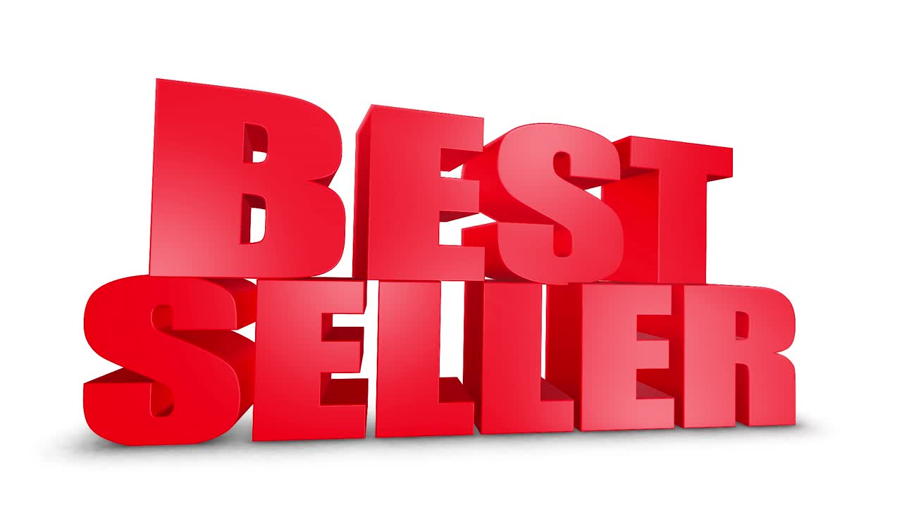 Best seller 3d text on white alpha channel green screen advertising promotion discount offer sale 3d