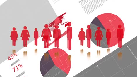 Animation-Roter-Personensymbole,-Umfangsscan,-Datenverarbeitung-Und-Statistik