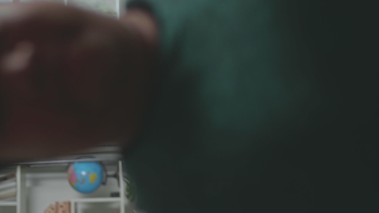 Asian Man Blogger Shoots Video Content For Social Networks, Magician With Playing Cards