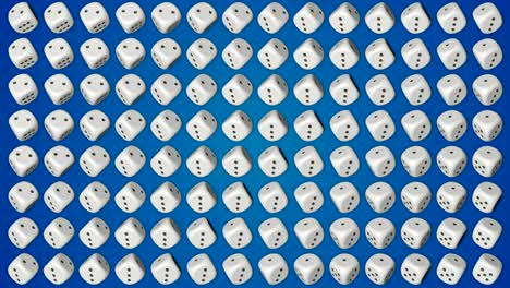 dice cubes casino gambling blue background