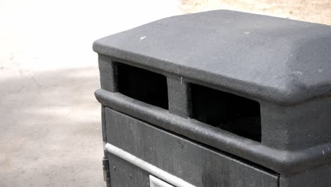 close-up of city of westminster litter box, london