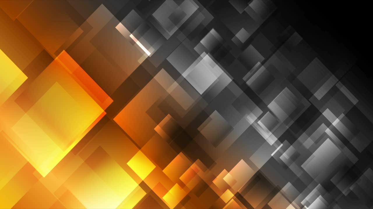contraste dorado y negro cuadrados brillantes fondo de movimiento abstracto