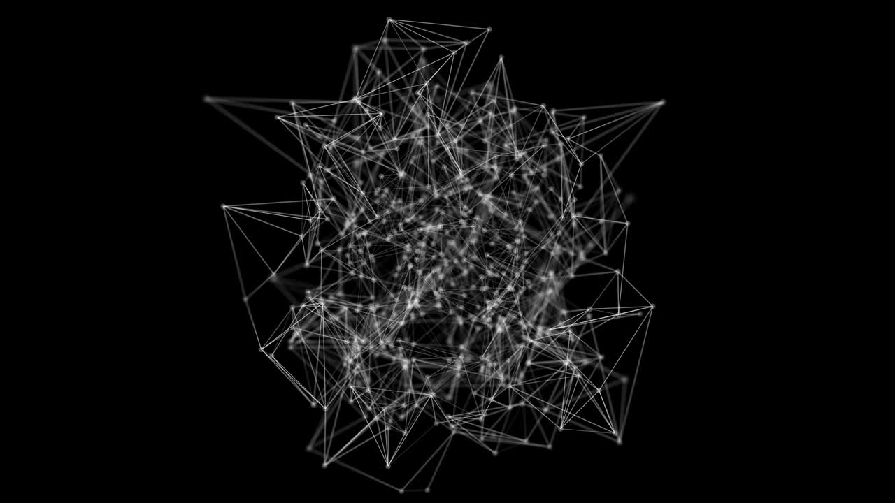 синяя фантазия абстрактная технология, инженерия и наука петля фон с частицами