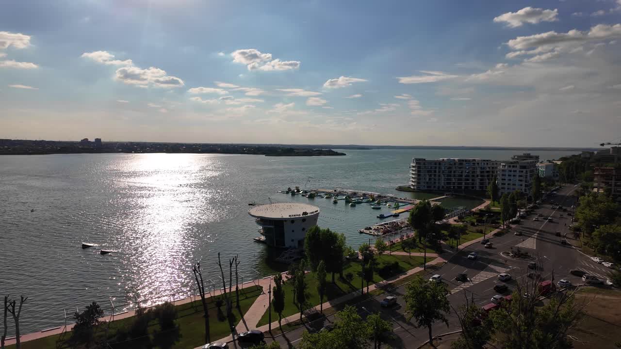 휴양지 흑해 해변 여름, 마마이아 콘스탄타, 루마니아