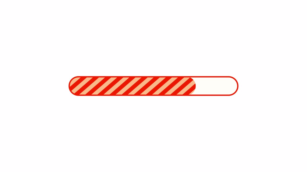 Simple Progress Bar Animation Red
