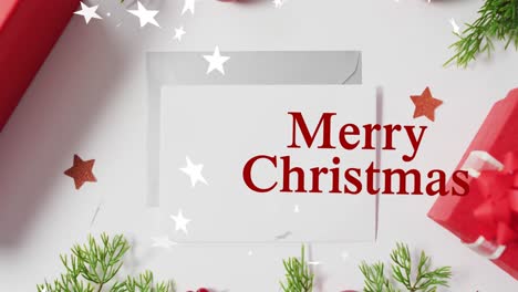 Animation-of-merry-christmas-text-over-stars