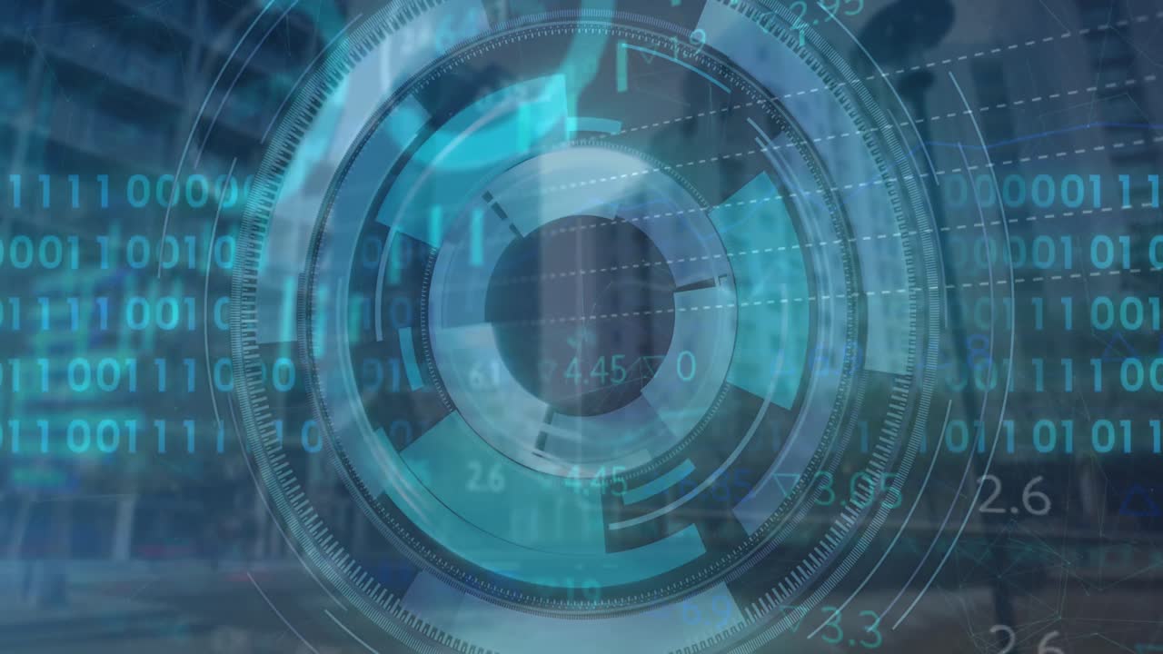 Animation of scope scanning and data processing over dna strand