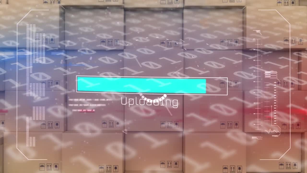 Animation of digital interface and data processing