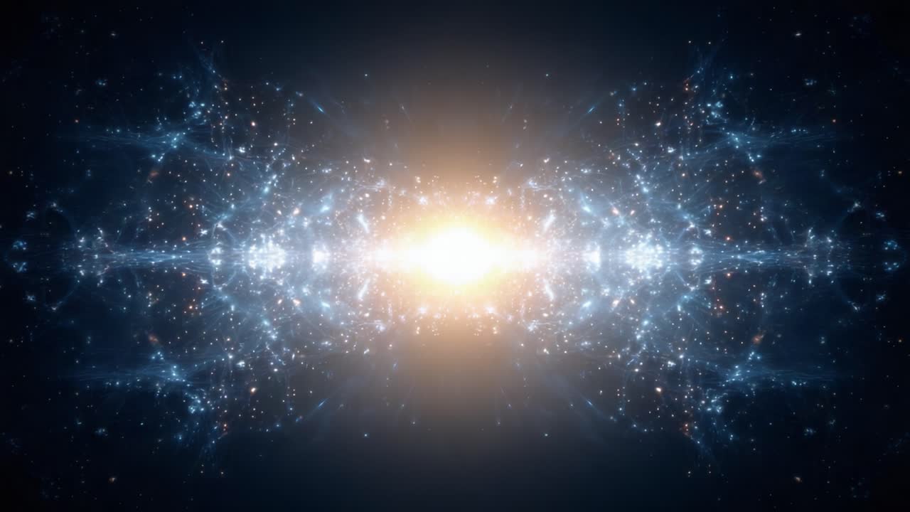 A Captivating Cosmic Display: Stunning Visuals of a Celestial Scene Featuring Star Clusters, Bright Light Sources, and a Vast Universe with Endless Possibilities Ahead, Illuminating the Night Sky with a Dazzling Glow